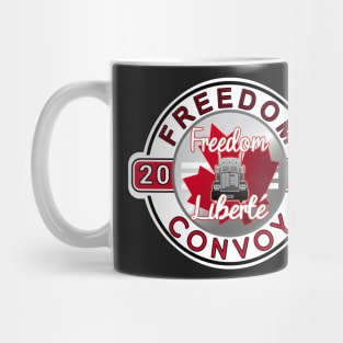 TRUCKERS FOR FREEDOM -LIBERTE - FREEDOM CONVOY 2022 TRUCKERS RED Mug